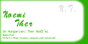 noemi ther business card